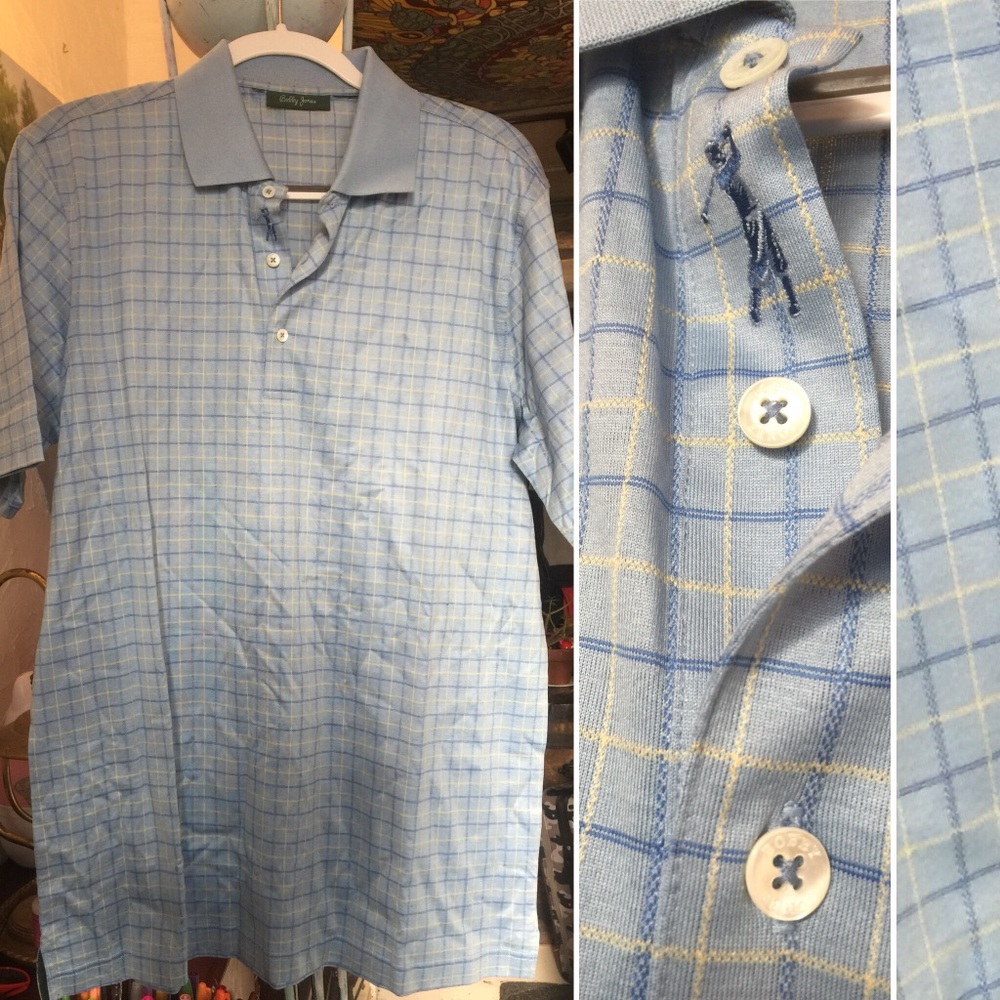 ⛳️👕Bobby Jones Golfers 3 Button Polo Shirt